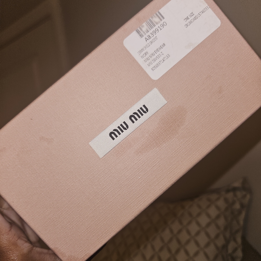 Miu Miu White Sunglasses - Picture 5 of 5